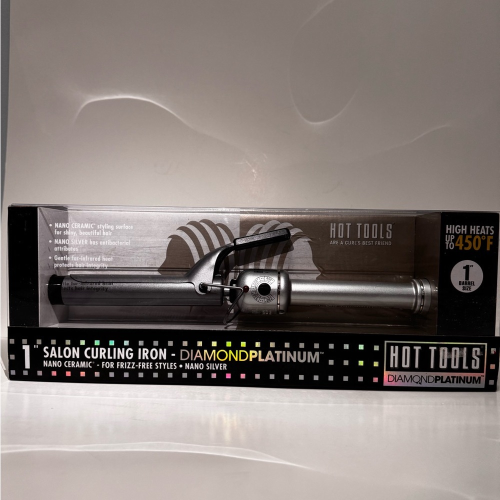 Hot Tools 1” Salon Curling Iron - Silver